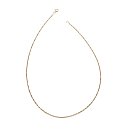 Chaine en plaqué or maille gourmette