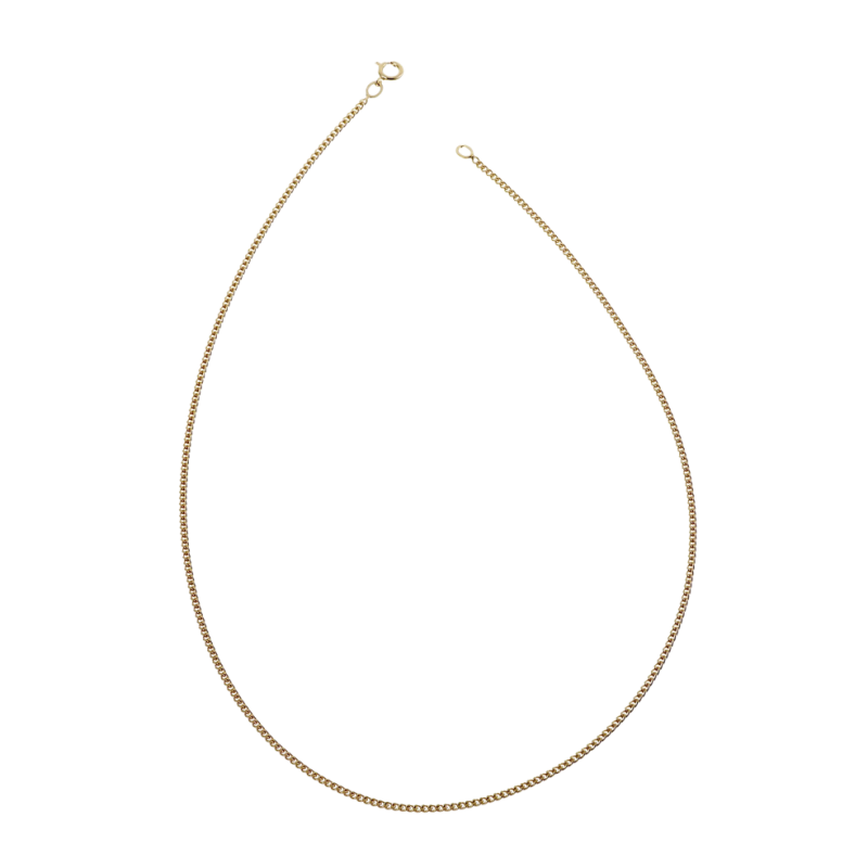 Chaine en plaqué or maille gourmette