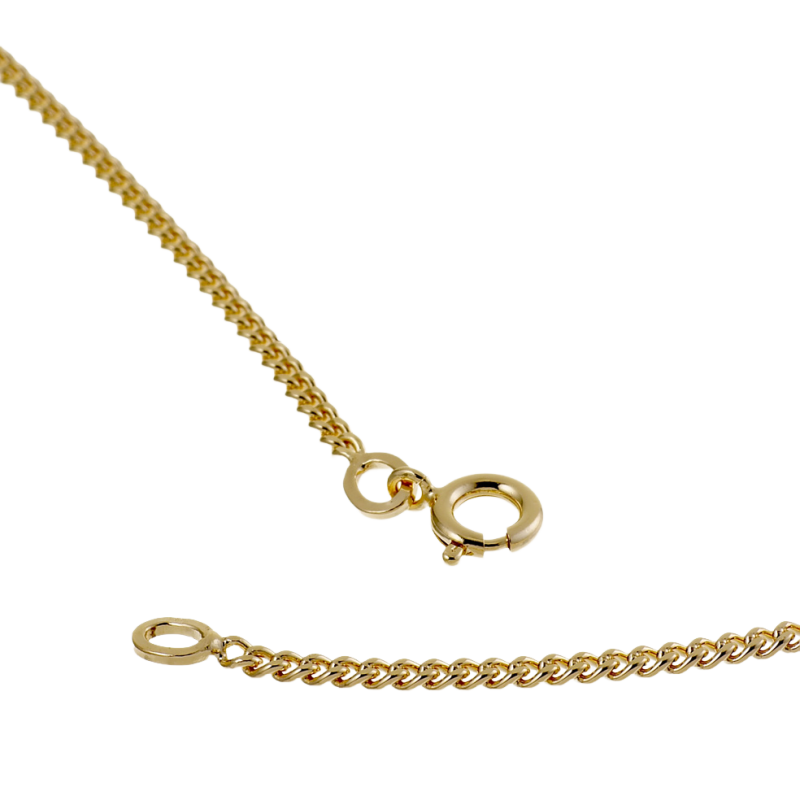Chaine en plaqué or maille gourmette