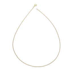 Chaine en plaqué or maille forçat