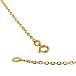 Chaine en plaqué or maille forçat