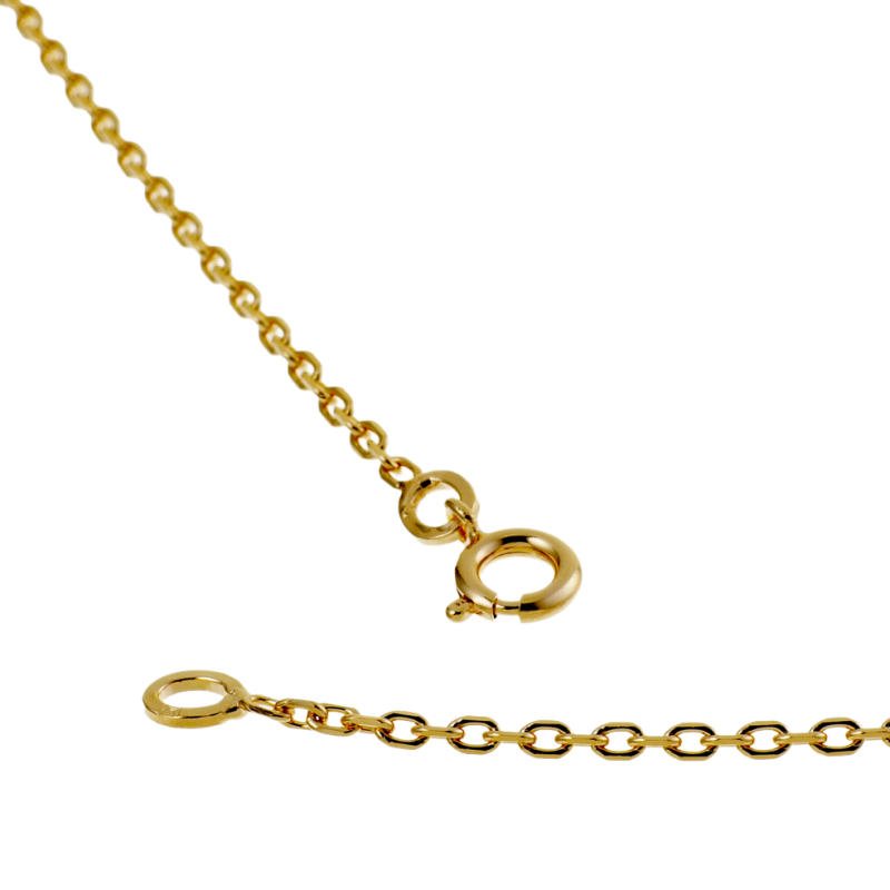 Chaine en plaqué or maille forçat