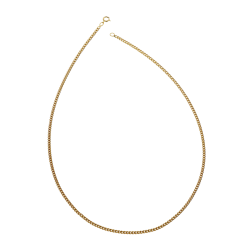 Chaine en plaqué or maille gourmette