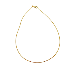 Collier câble en plaqué or