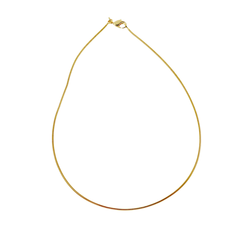 Collier câble en plaqué or