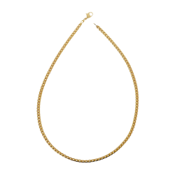 Collier en plaqué or maille anglaise