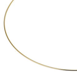 Collier câble en plaqué or