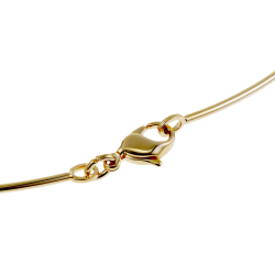 Collier câble en plaqué or