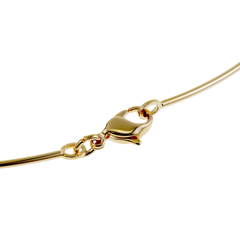 Collier câble en plaqué or