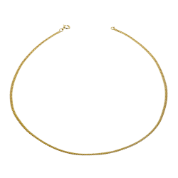Collier en plaqué or maille anglaise