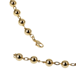 Collier en plaqué or boules