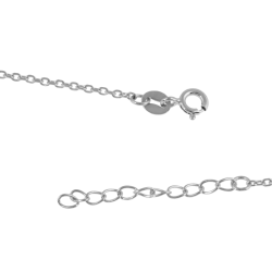 Collier en argent rhodié, papillon oxydes de zirconium
