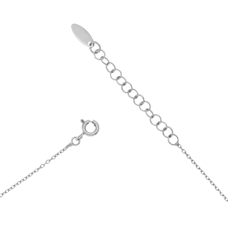 Collier en argent rhodié, zodiaque bélier
