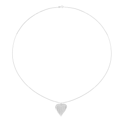 Collier en argent rhodié, chaînes 