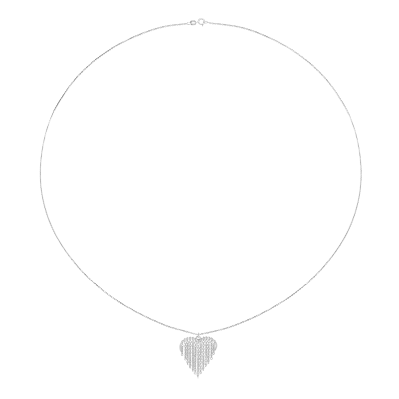Collier en argent rhodié, chaînes 