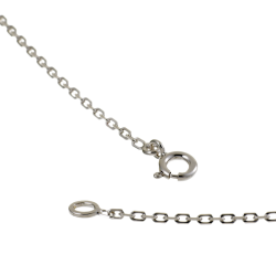 Chaîne en argent rhodié maille forçat