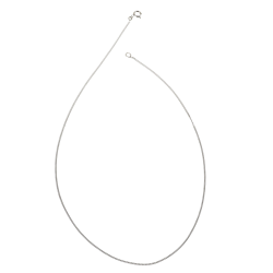 Chaine en argent rhodié maille gourmette