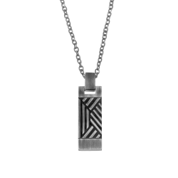 Collier en acier vieilli
