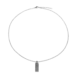 Collier en acier vieilli