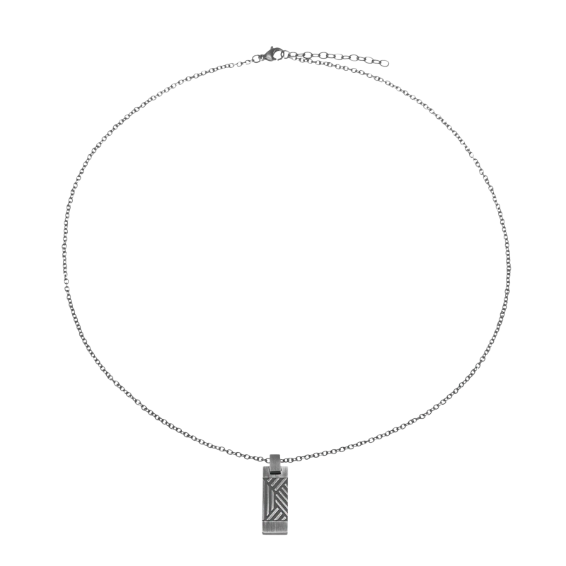 Collier en acier vieilli