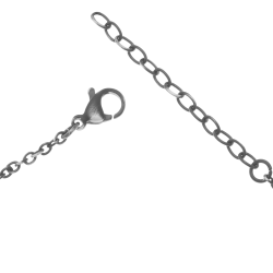 Collier en acier vieilli