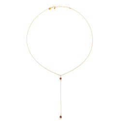Collier en argent doré et grenats