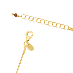 Collier en argent doré et grenats