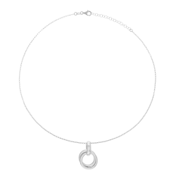 Collier en argent rhodié 