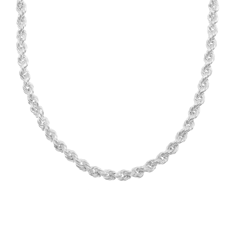 Collier en argent rhodié