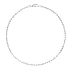 Collier en argent rhodié