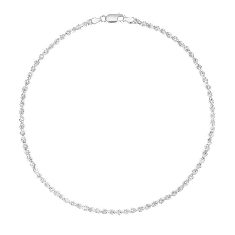 Collier en argent rhodié