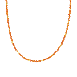 Collier en argent doré et pierres synthétiques