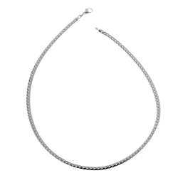Collier en argent maille anglaise
