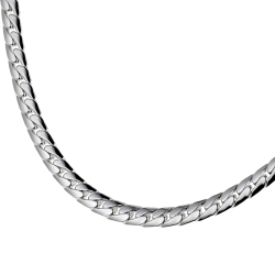 Collier en argent maille anglaise