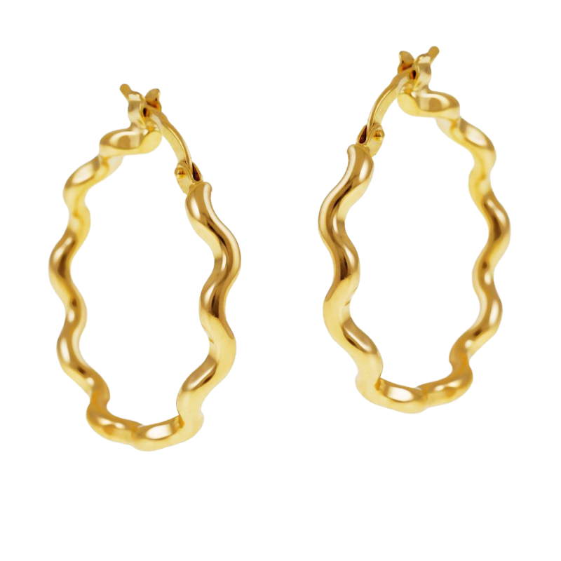 Boucles d'oreilles en plaqué or