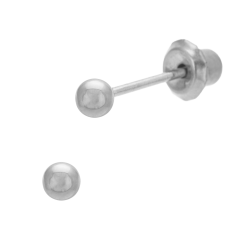 Boucles d'oreilles de perçage en acier boule 3 mm