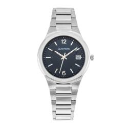 Montre femme, boite et bracelet en acier, verre minéral