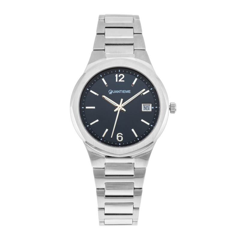 Montre femme, boite et bracelet en acier, verre minéral