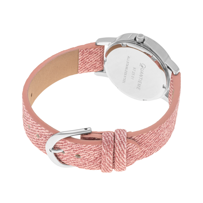 Montre fille, boîte acier, bracelet polyuréthane, verre minéral, girls