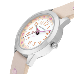 Montre fille, boîte acier, bracelet polyuréthane, verre minéral, girls