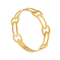 Bague en or jaune, ajourée