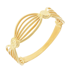 Bague en or jaune, ajourée