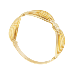 Bague en or jaune, ajourée