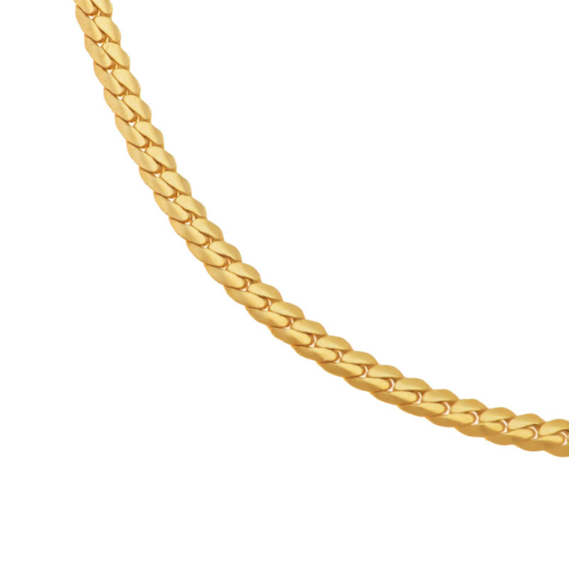 Bracelet en or jaune, maille gourmette