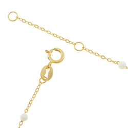 Bracelet en or jaune et laque