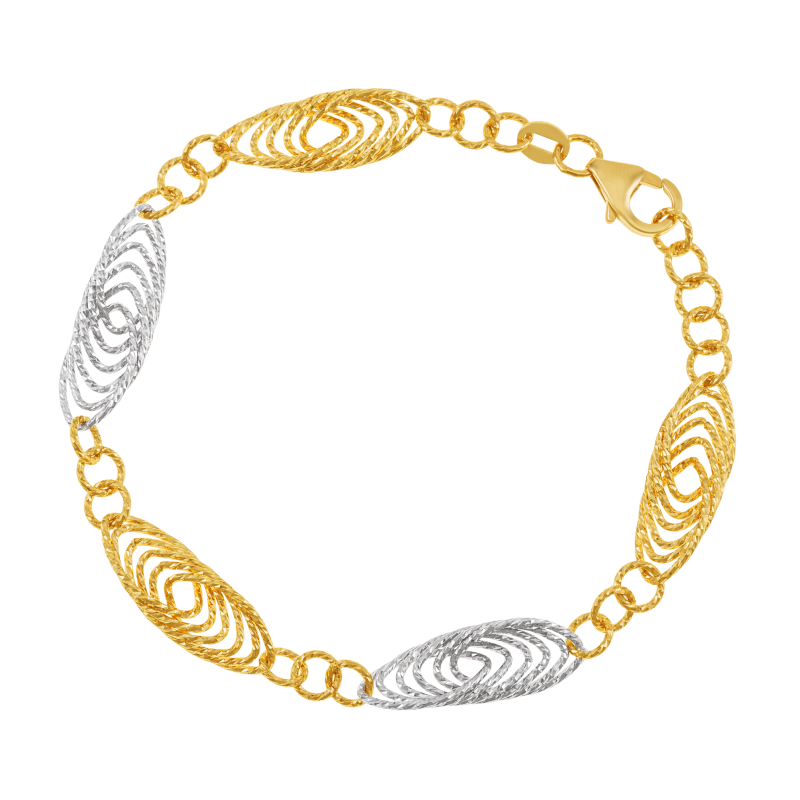 Bracelet en 2 ors