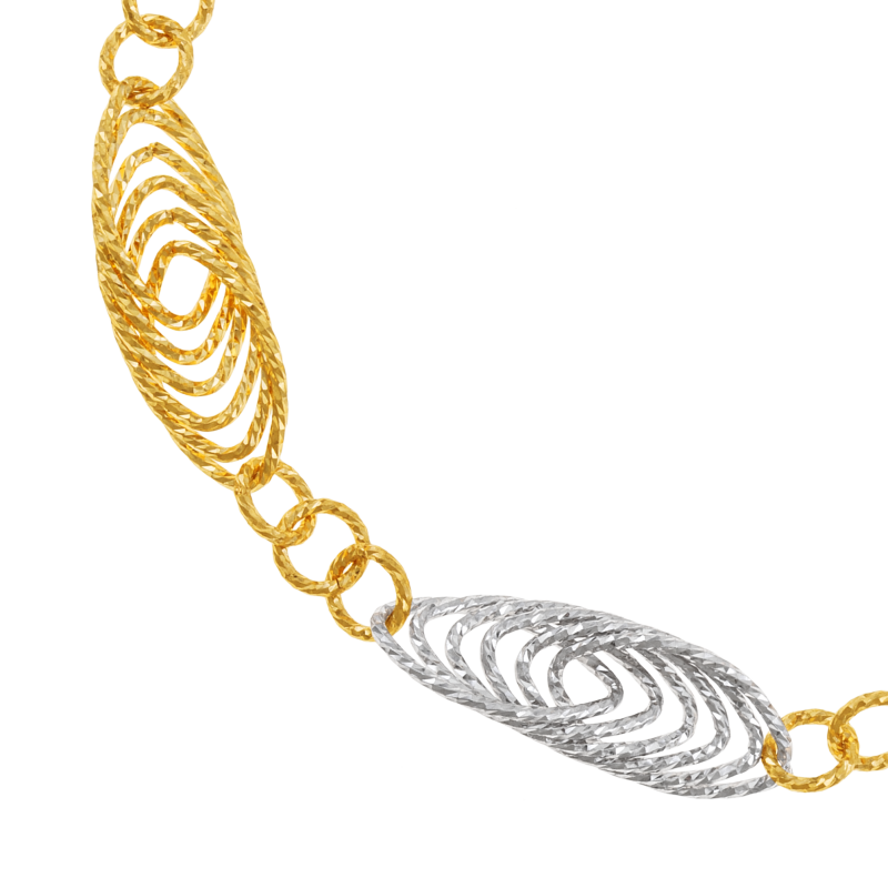 Bracelet en 2 ors