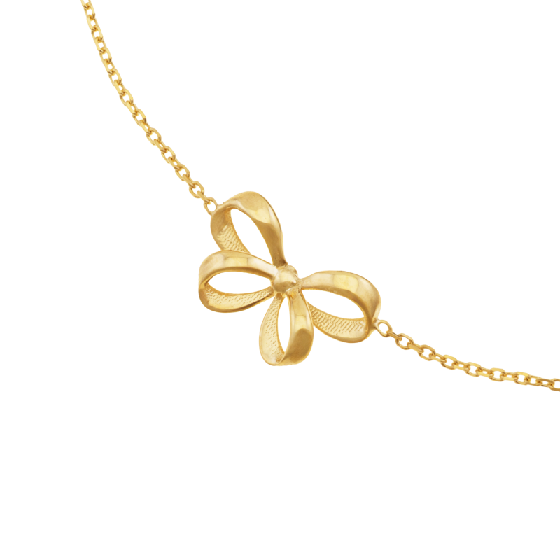 Bracelet en or jaune, noeud 