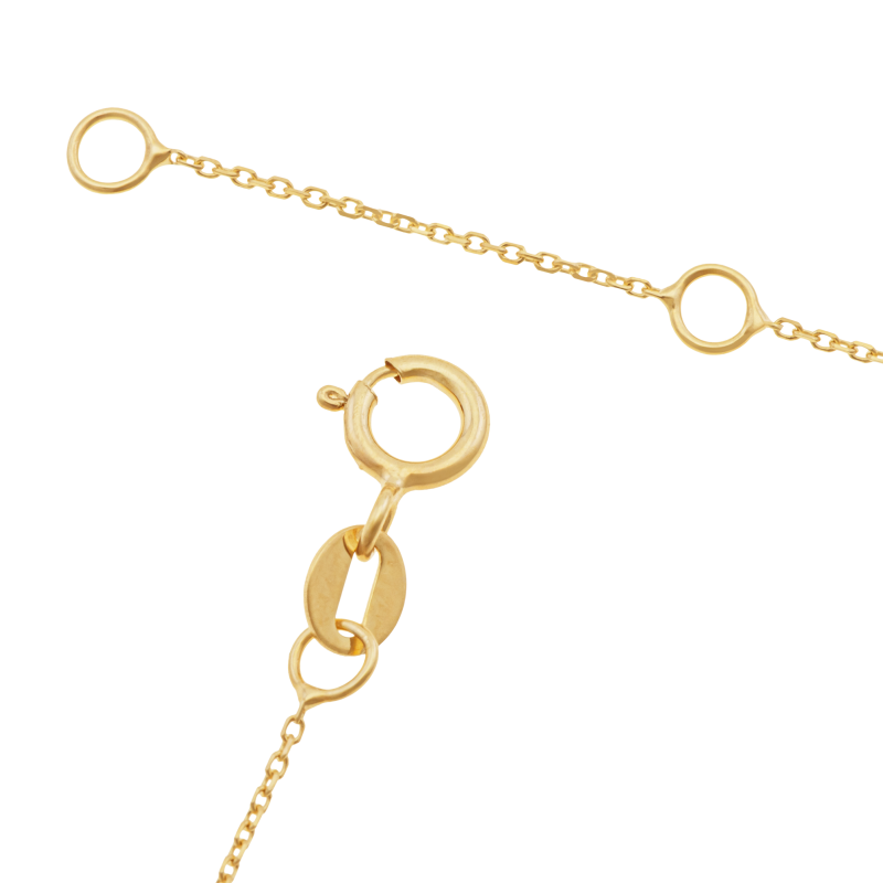 Bracelet en or jaune, noeud 