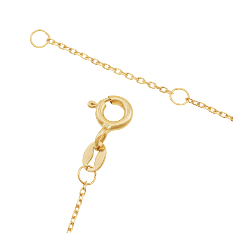 Bracelet en or jaune et hématites carrées